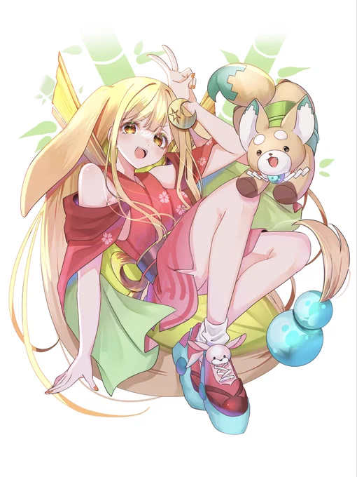 ひっさしぶりにイラストも載せます(๑˃꒳˂๑) かぐやちゃんです #超かぐや姫
