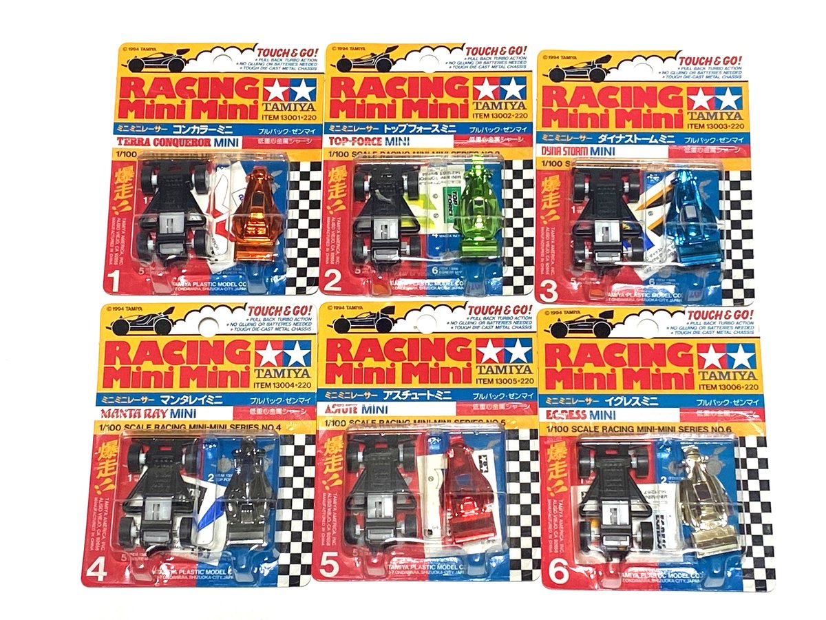 ミニミニレーサー全6種 !!
(イベント限定 メッキバージョン)
#mini4wd #ミニの日 #ミニミニレーサー