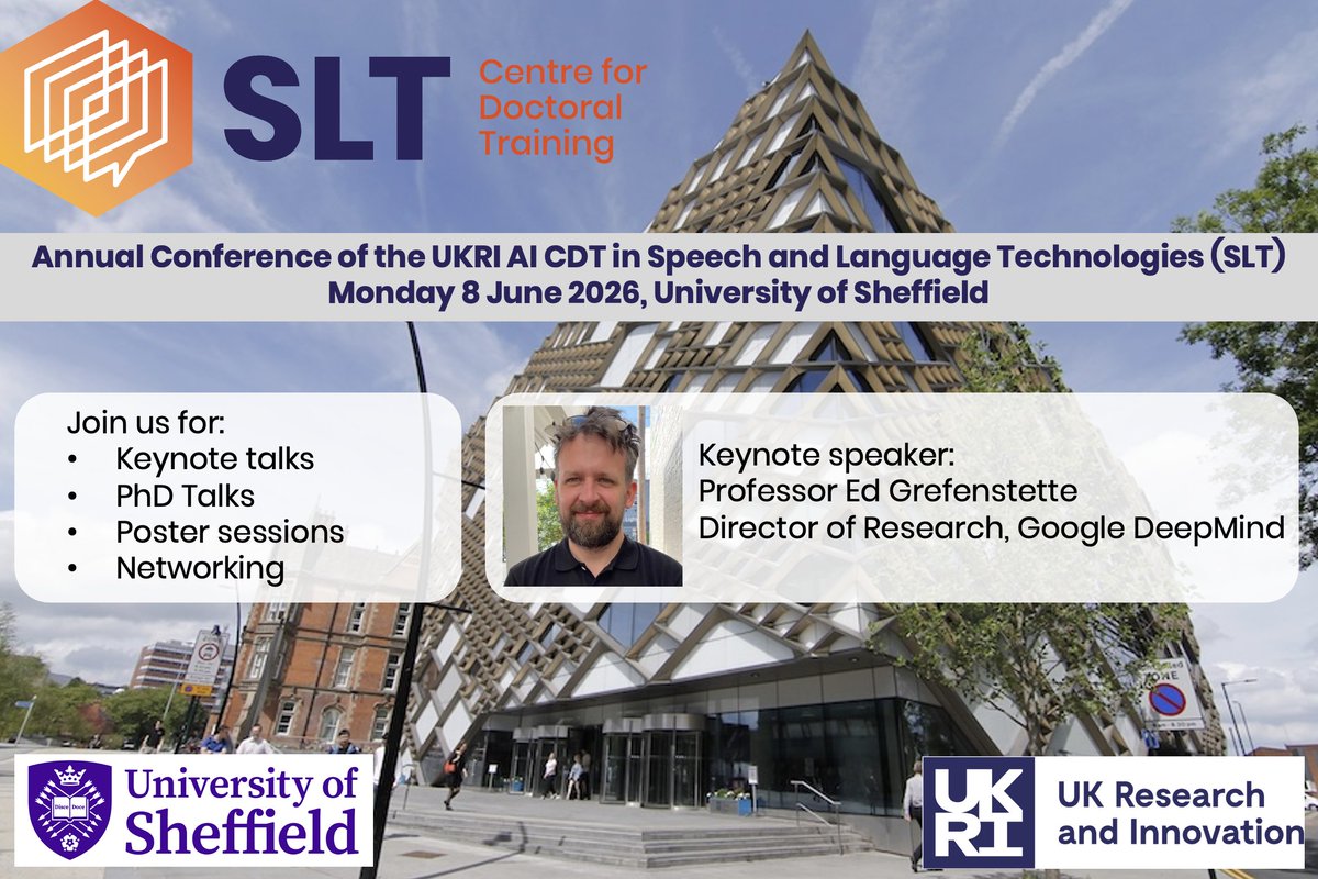 CDT in Speech and Language Technologies tweet media