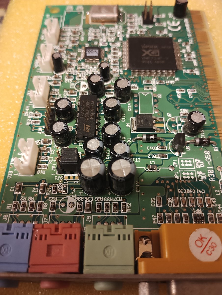 Yamaha XG YMF724-V グラボはいろいろ迷ってるけど、サウンドカードは