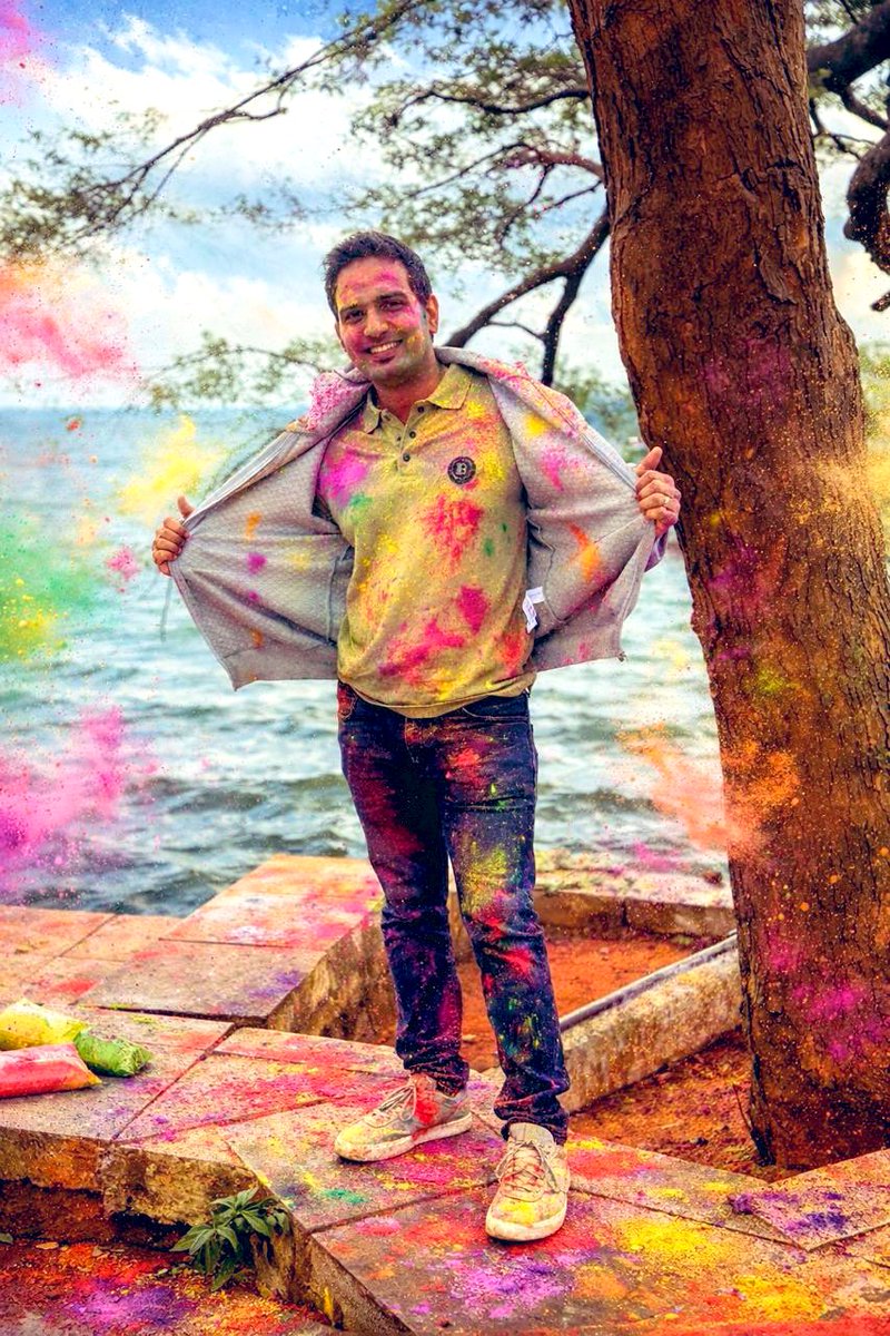 rathishish's tweet photo. Happy Holi✨🌈 https://t.co/qafkgyePv2