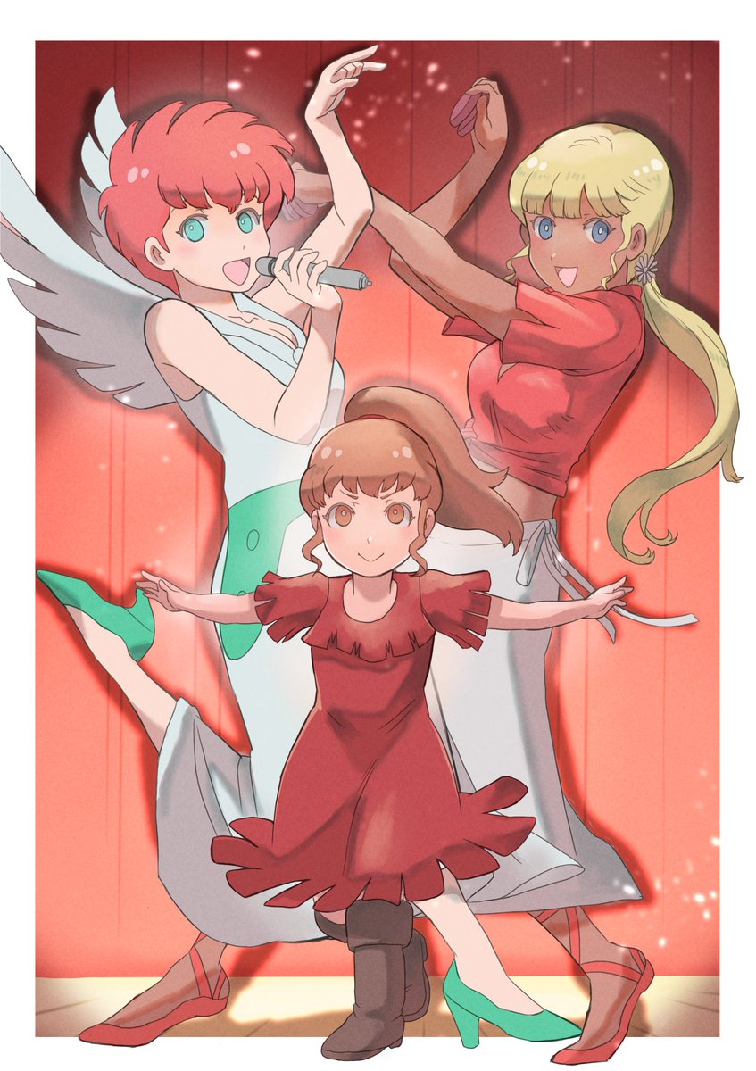 「#3月になったから3人並んだ画像を貼ろうぜ」|かとらのイラスト