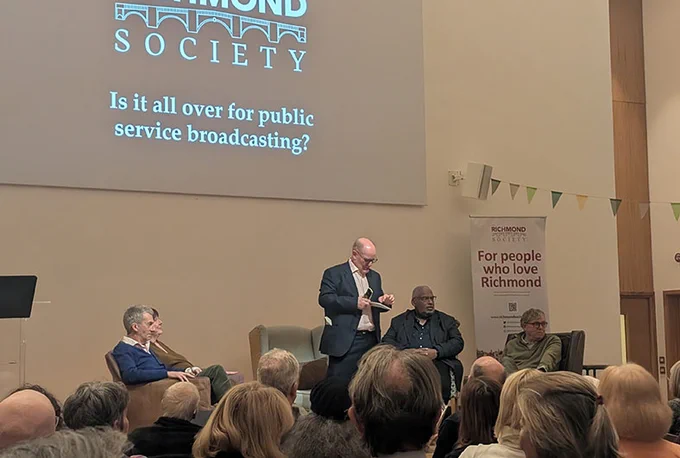 Photograph of Richmond Society event 'Is it all over for public service broadcasting?'