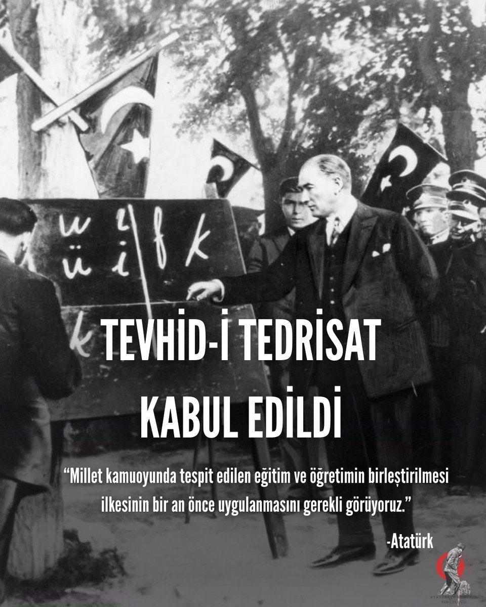 Bugün, 3 Mart 1924 tarihinde Türkiye Büyük Millet Meclisi tarafından kabul edilen ve Cumhuriyetimizin laik, çağdaş ve ulusal karakterini pekiştiren devrim yasalarının yıldönümündeyiz.
Bu tarih; hilafetin kaldırılması, Şeriye ve Evkaf Vekâleti ile Erkân-ı Harbiye-i Umumiye