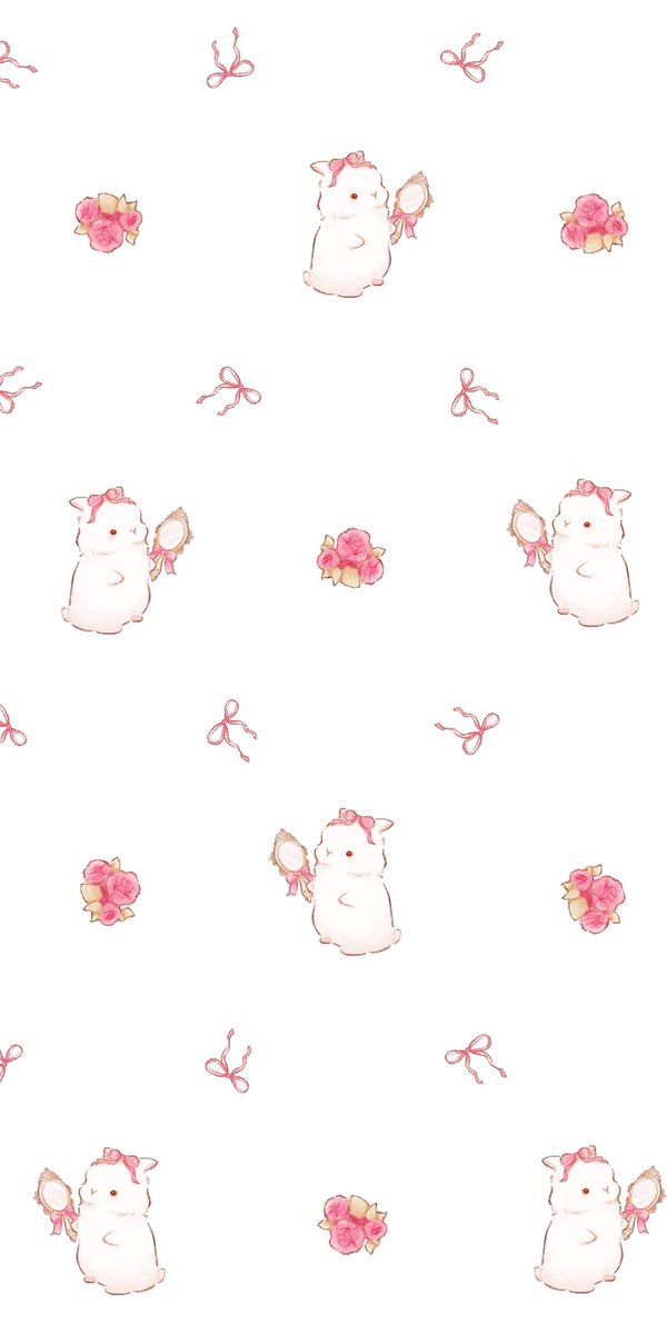 mano_t_1221's tweet photo. ꒰  壁紙配布  ꒱

新作イラストのパターン壁紙です🐰
白と淡いピンクの2色展開です！
ぜひ保存してスマホ等の壁紙にご利用ください🩰

○無断転載・自作発言NG
○アカウントのフォローや報告は任意ですが、していただけたらとっても喜びます…！

#壁紙配布
#wallpaper https://t.co/XQplpr4GOo