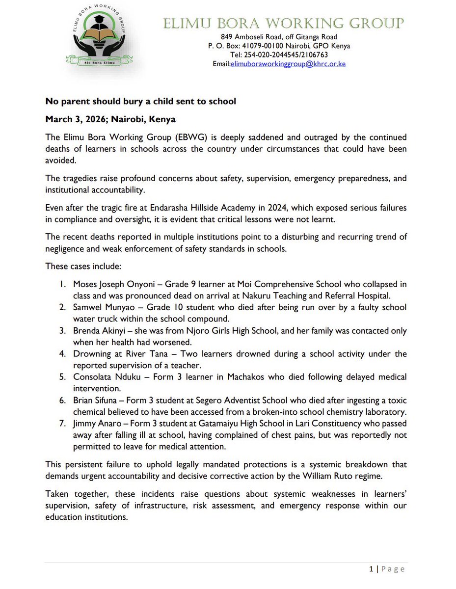 Elimu Bora Working Group tweet media