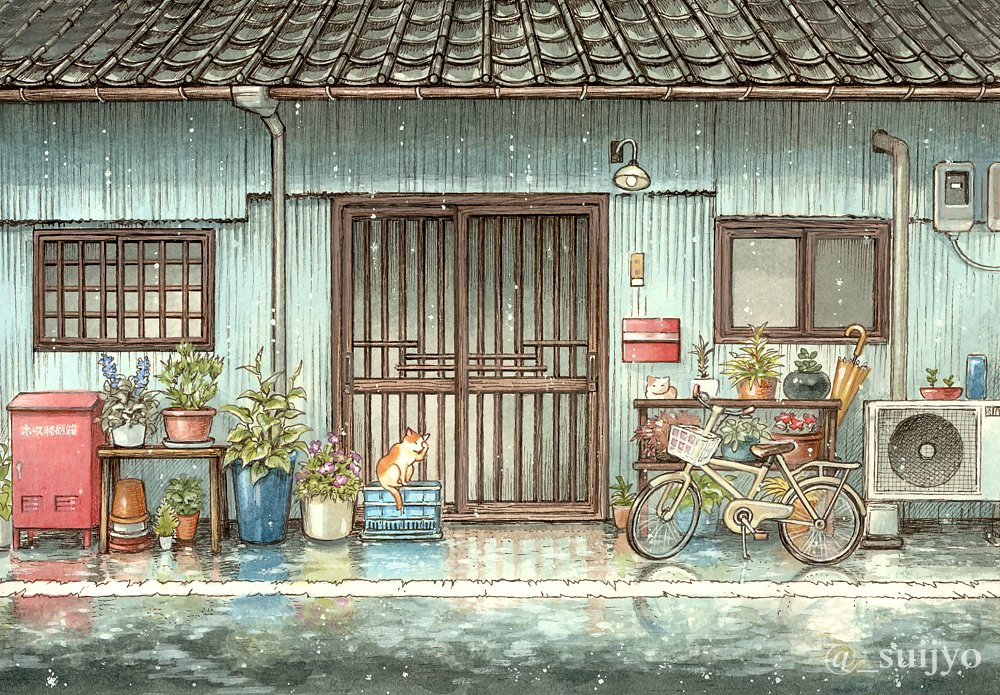 _suijyo's tweet photo. 何年か前に展示用に描いたトタン壁の家。
気付けばどこにも上げてなかったので。 https://t.co/ioliwJLiSe