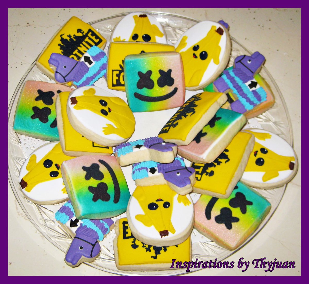 Fortnite Birthday Cookies

#fortnite 
#fortnitebirthday 
#fortnitecookies 
#birthdaycookies       
#edibleart   
#decoratedcookies 
#cookieart     
#cookies     
#dessert 
#desserttable