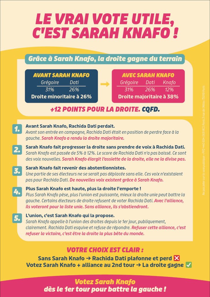 emmanuel__picot's tweet photo. ⚠️ LR vous mentent ! Votre seul vote utile à Paris, c’est @knafo_sarah ⬇️ https://t.co/qHP42sQcqg