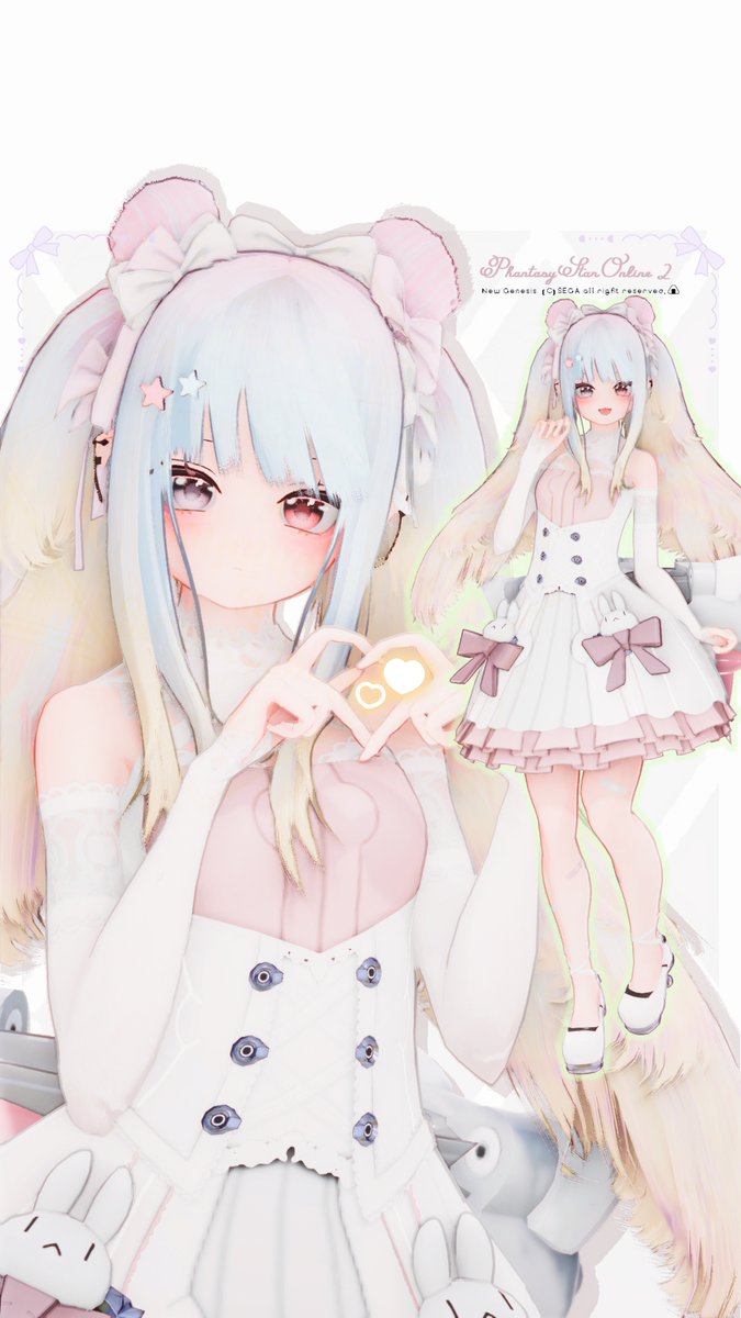 明日はメンテあるある水曜日だよー🍵
11：00～17:00予定૮₍ˆ꜆ . ̫ .₎ა.ᐟ.ᐟ
#PSO2NGS_SS #メンテの日なのでssを貼る 
ﾊﾃﾞﾊﾃﾞパステルでお知らせしたよ📢