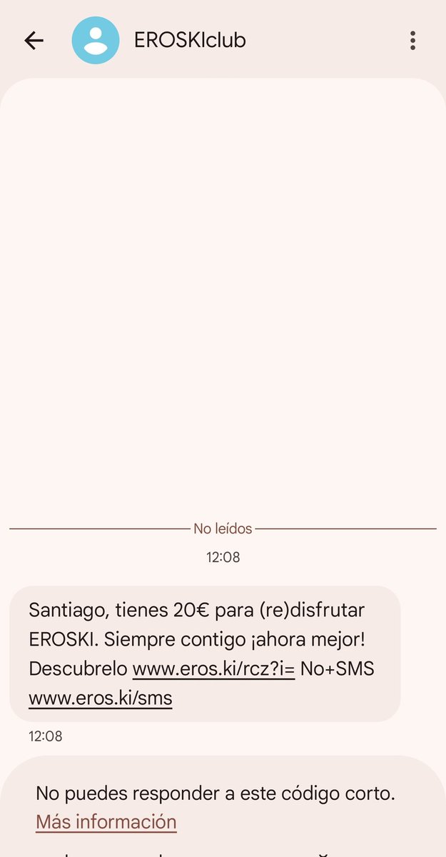 Ya ni se curran los phishing por SMS.

Santiago, por la cara 🤣🤣🤣🤣 y del intento de dirección de web ni hablo mejor 🤣🤣

Scammers tristes