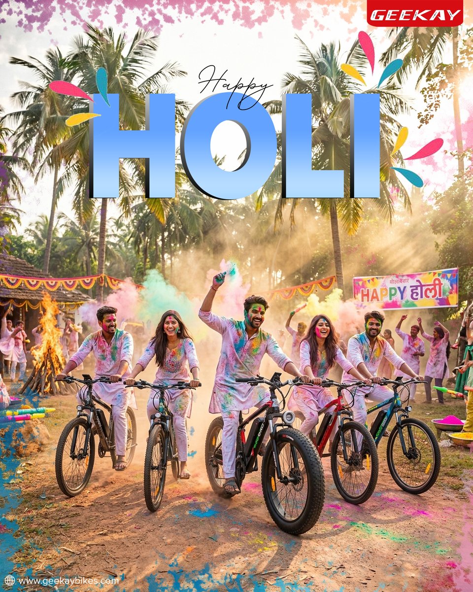 Ride into the colors of joy. Happy Holi! 🚴‍♂️🎨
#HappyHoli #HoliVibes #FestivalOfColors #CyclingLife #RideMore #CycleLove #CyclingCommunity #Holi2026 #BikeLife #CyclingIndia