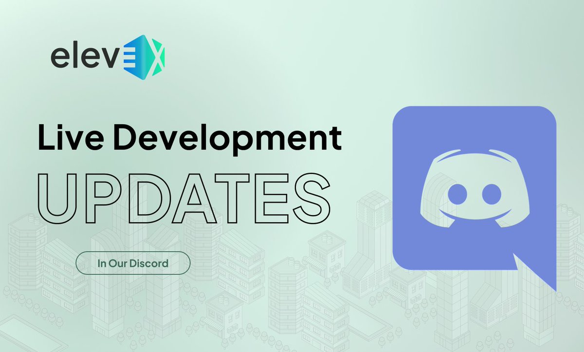 elevexai's tweet photo. Live development updates are now in our Discord.

Follow along as we build EleveX in real time. Smart contracts, AI tooling, platform updates and more.

Join us below.
https://t.co/z4kpnXcAXC https://t.co/2I2PFJrnX1