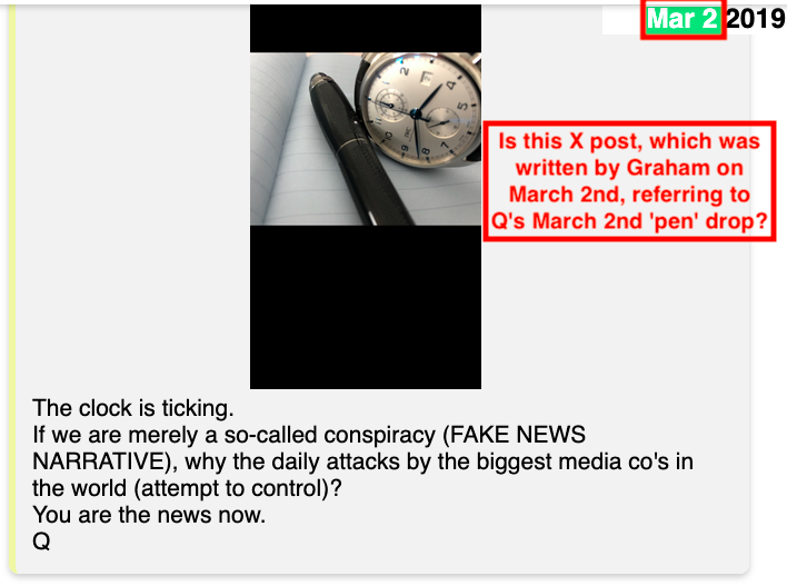 227Cygnus's tweet image. Graham asked, "What are the Iranian people asking for..." twice, which may have been a reference to the #QMAP; When you take the 1st &amp;amp; last letter of each word, they spell out a coded msg...Repeated phrases are not coincidences.

Is Graham coding 'faithful to the pen