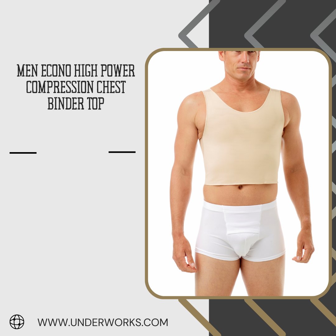 UnderworksStore's tweet image. Econo High Power Compression Chest Binder Top provides firm chest compression to create a flatter profile with breathable stretch fabric made for daily wear and layering.

Shop now underworks.com/econo-high-pow…
 #ChestCompression #FlatterChest #HighCompression #AllDayBinding #transmasc
