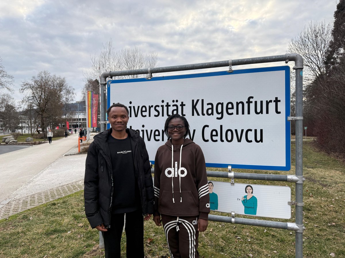 FSTULPGL's tweet photo. Depuis 3 ans, la FST de l’ULPGL envoie ses étudiants en Autriche ds le cadre de son programme de #mobilité #académique. 𝐄𝐝𝐰𝐢𝐠𝐞 𝐊𝐚𝐲𝐢𝐡𝐞𝐦𝐛𝐚𝐤𝐨 et 𝐇𝐞𝐧𝐫𝐢𝐜𝐢𝐨𝐮𝐬 𝐁𝐢𝐳𝐢𝐦𝐚𝐧𝐚 ont rejoint l’Université de Klagenfurt (Autriche) pour y suivre le semestre d’été. https://t.co/mjPiAOTGMu