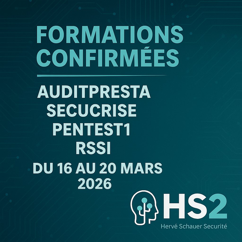 HS2 (Hervé Schauer Sécurité) tweet media