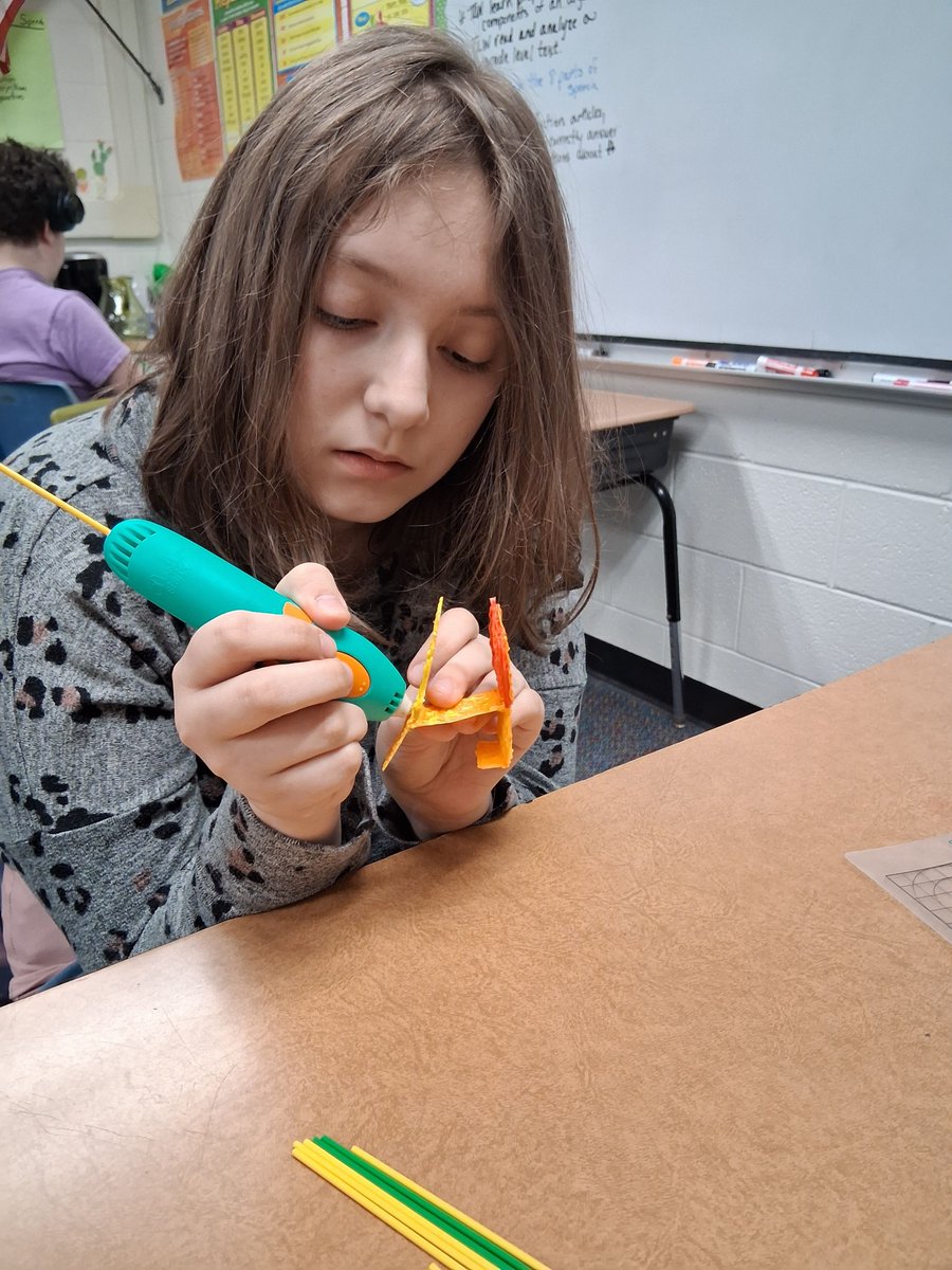 The PBN Club tried their hand at making items from 3D pens. Creativity and patience were the name of the game today, as many tried this new skill for the first time. Thank you to the Lenawee County Education Foundation for funding the 3D pens.