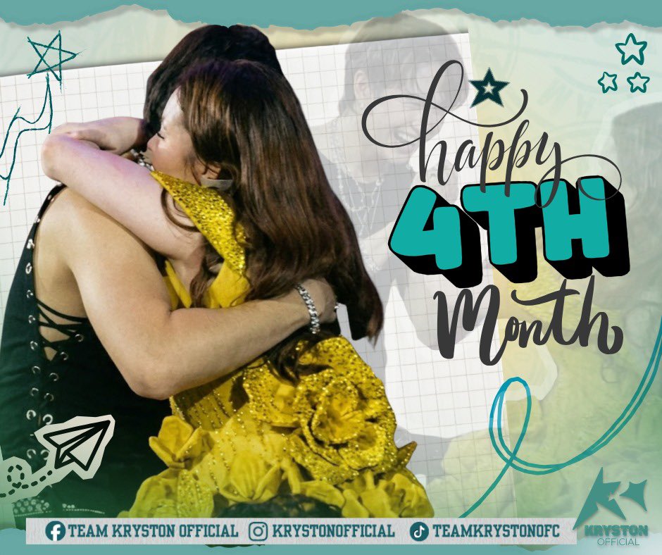 Happy 4th Month, KryTon Stunners! 🩵💚✨ 

Four months of love, laughter, endless support, and unforgettable memories together. What started as simple admiration has grown into a strong, united fanmily bound by passion and positivity. 

Thank you for every vote, every post, every