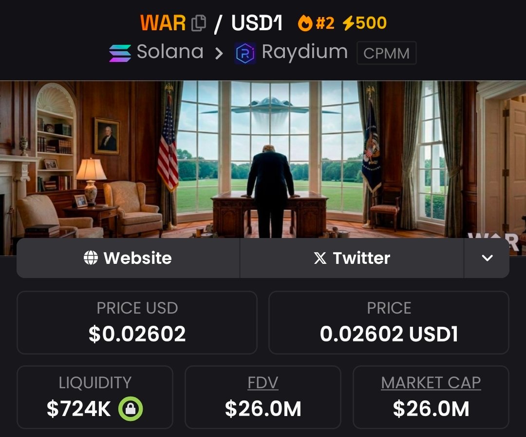 Say no to $WAR but yes to $PEACE.

Send it!

CA: J5XxXQueFp1Har8GYa69N8Jw9yAG6r9VKujhAFaTpump