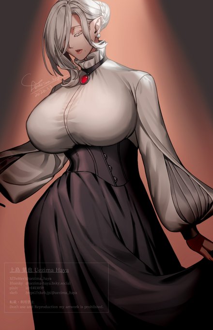 OC_女吸血鬼
厚い唇の先に牙があると思うと特大の笑顔になる。 