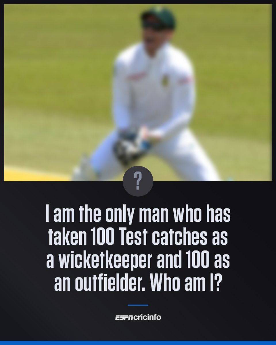 cricinfo's tweet photo. Who am I? π€
Find out in this week's #AskSteven: https://t.co/XoWi8LyjPO https://t.co/H5pFTYtWWt