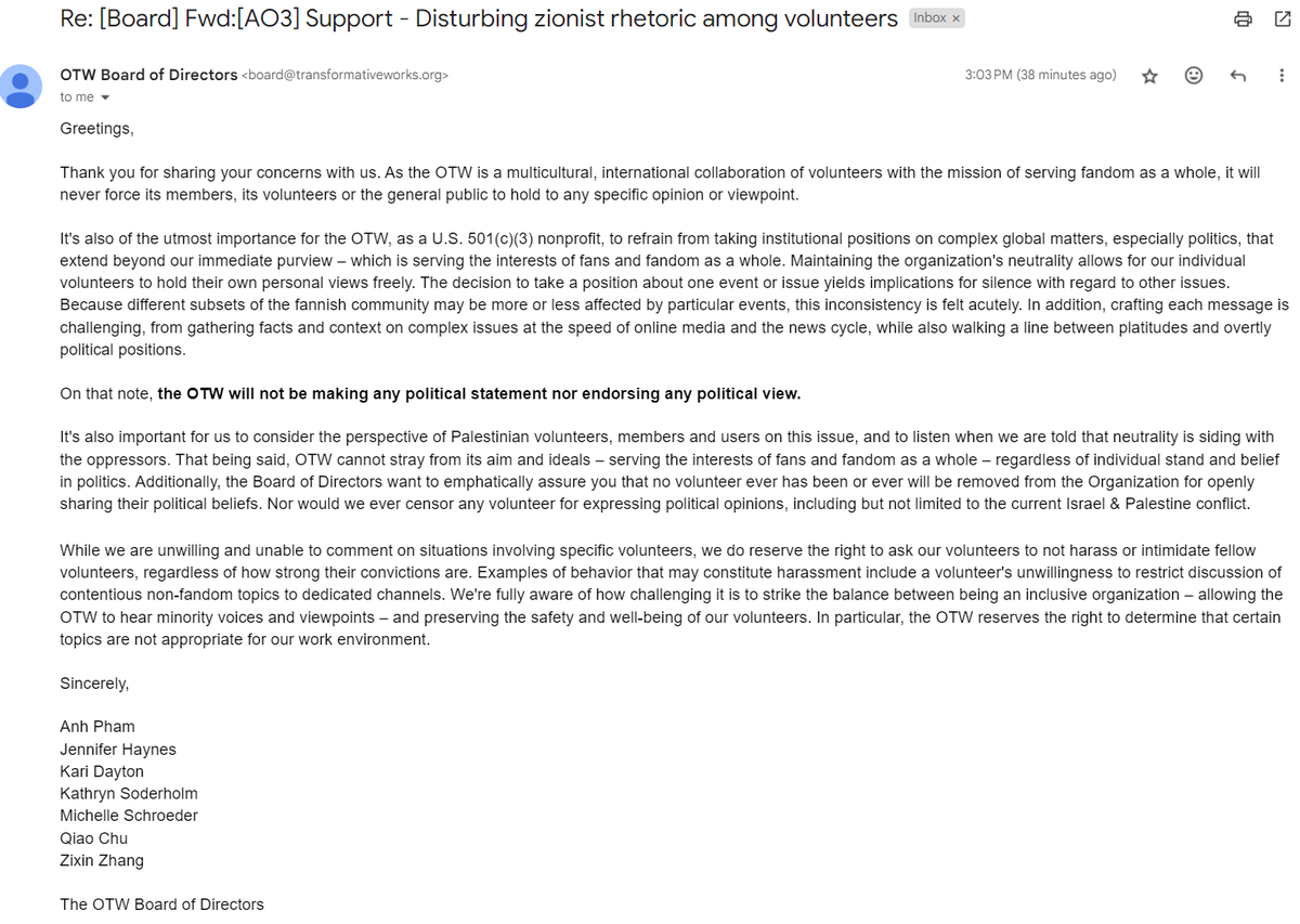 okay. so apparently ao3 is complicit in censoring every work relating to Palestine. People have identified the owner as a Zionist. They also allow nsfw works of REAL children on their site. They allow csem of real kids but censor the voices of Palestinians.