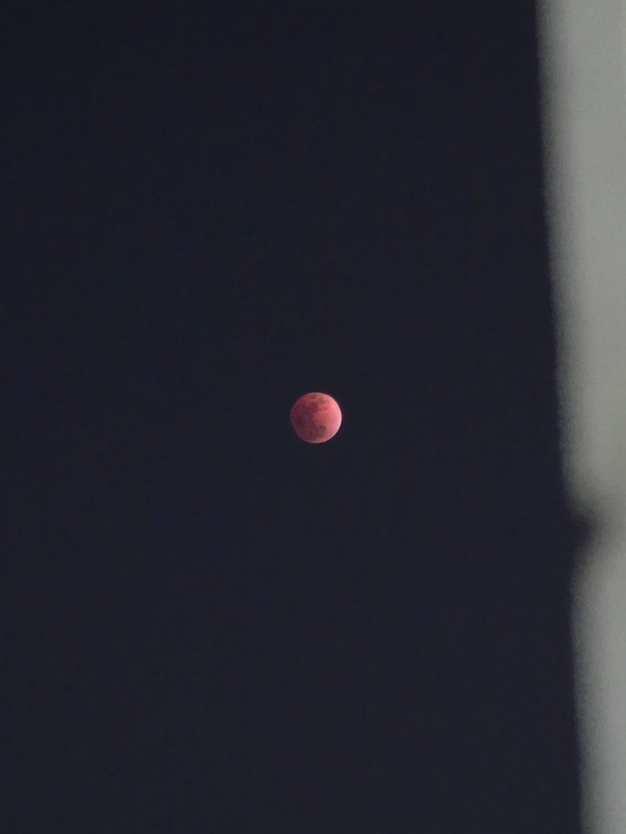 붉게 물든 달(빨간달) 사진