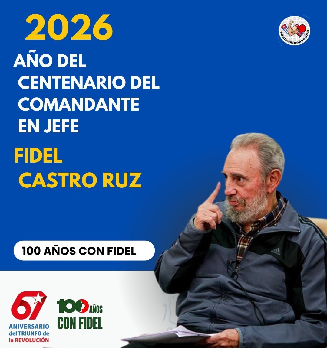 El ataque de EE. UU. contra Irán, amenaza con desatar el caos en Medio Oriente. Hoy más que nunca están vigentes sus palabras: 👇

#100AñosConFidel: "Basta ya de la ilusión de que los problemas del mundo se puedan resolver con armas nucleares." 

#CubaPorLaPaz 
#DefendiendoCuba🇨🇺