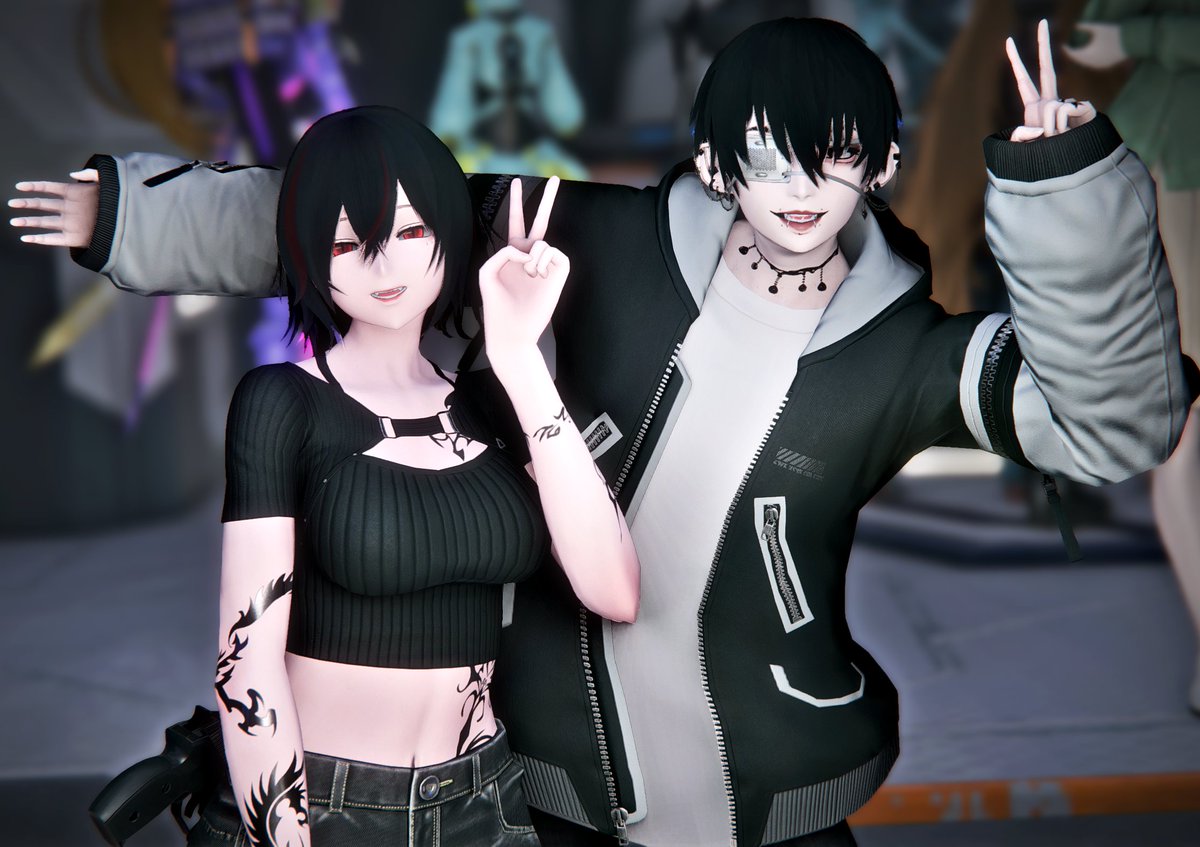 素敵な友人と撮った写真 ✌('ω')
#PSO2NGS_SS 
#メンテの日なのでssを貼る 
#まだ見ぬアークスと繋がりたい