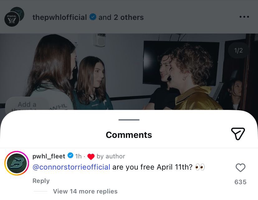 PWHL, you’re 100% allowed to use HR to increase your engagement. please continue and let us know if you need anything. everybody watches women’s sports🫶🏼