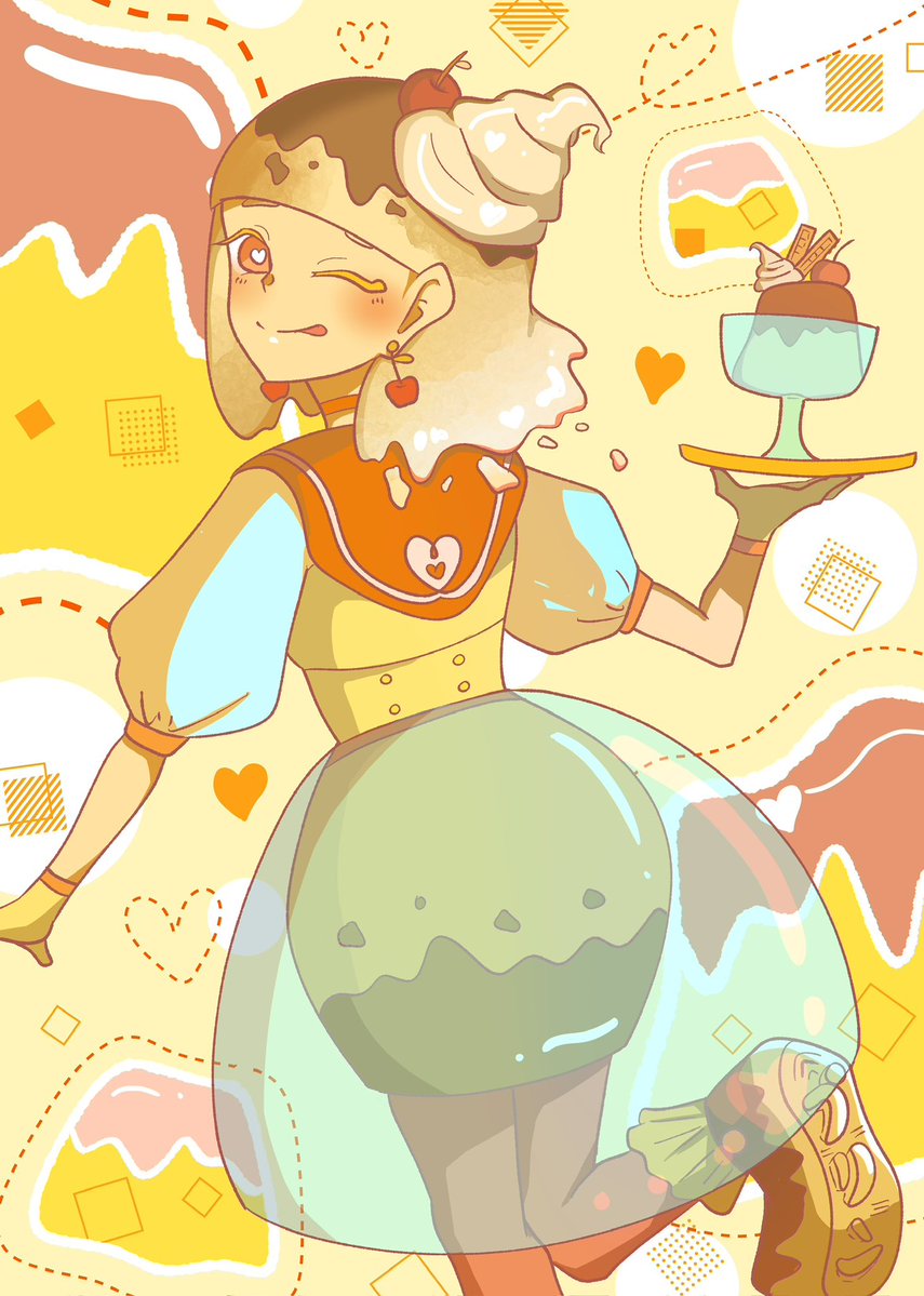 プリンちゃん🍮 #イラスト