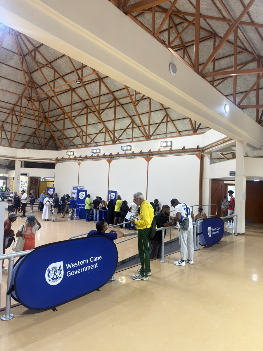 ricardomackenzi's tweet photo. Our Mitchells Plain Open day is active at Rocklands Civic Centre!
Our @WCGovCas services on full display today! 😀🇿🇦
We here till 18:00 today!😀🇿🇦
#visitmitchellsplain https://t.co/ks9kCIgyfV