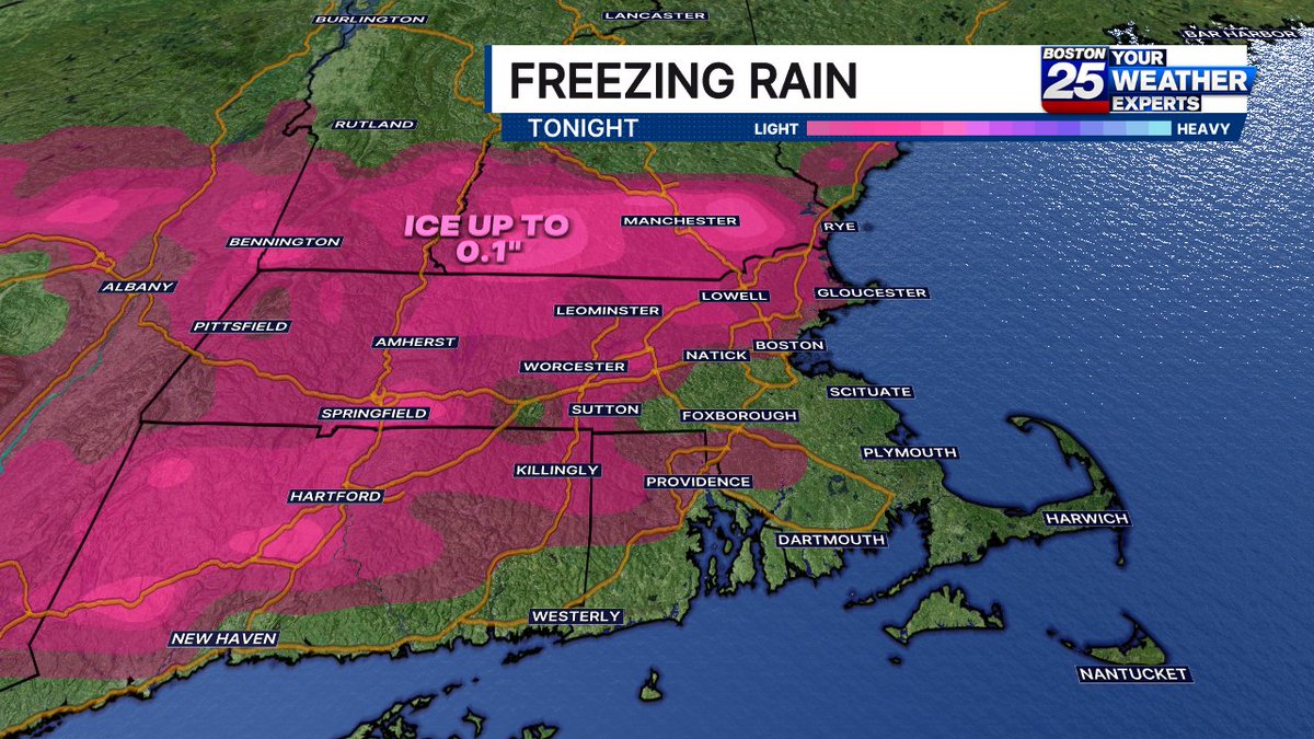 ShiriSpear's tweet image. Minor snow &amp;amp; ice will make for slick travel this afternoon, evening, and overnight. Mostly north/west of Boston. @boston25 #mawx #nhwx #newengland
