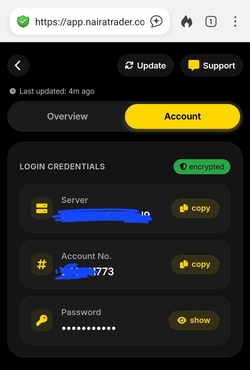 naira_trader's tweet photo. We do not trade on anyone’s MT5 account, and we do not have the time or interest to monitor over 50,000 accounts to see who is a “threat” because no one is a threat on our platform.

Our main interest is only in funded-stage traders who consistently meet strong profitability metrics—because those are the traders whose strategies we must copy and replicate on our own investment accounts (portfolio).

Also, all new MT5 credentials issued going forward will be more secure, as they will be randomly generated by our security engine. 

⛔️ We still strongly recommend that every trader changes their trading password immediately after receiving the new MT5 account details.