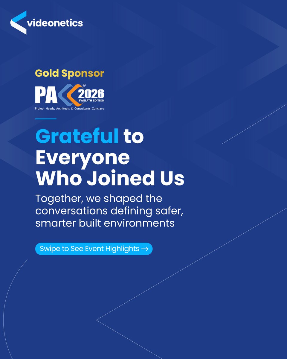 videonetics's tweet photo. At PACC 2026, security took center stage at the planning table — reshaping how modern infrastructure is built.

As Gold Partners, Videonetics was proud to champion AI-powered video intelligence for future-ready ecosystems.

Know more: https://t.co/gqzo5i4Z1Z https://t.co/7aeksrzeVC