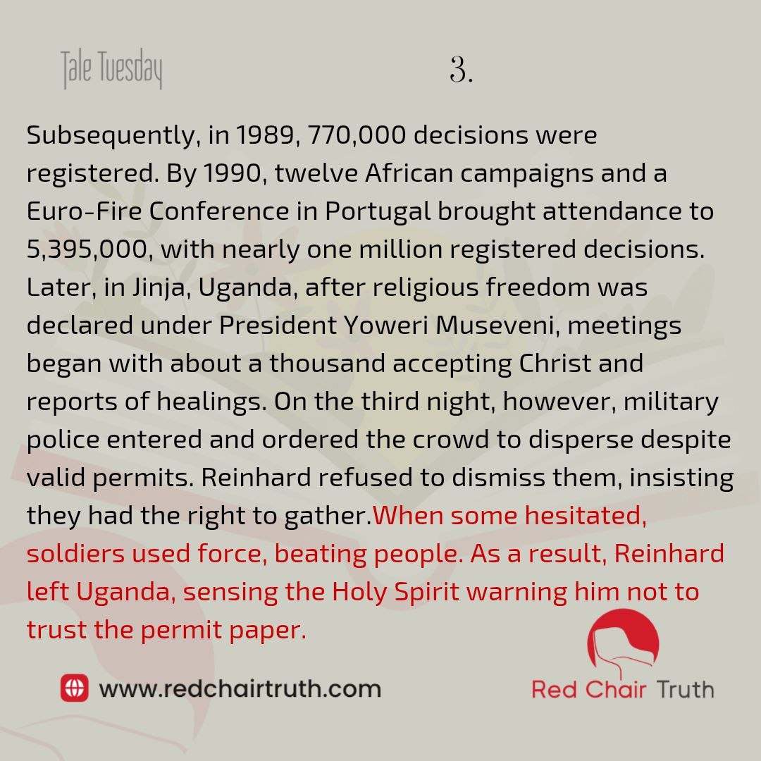 redchairtruth1's tweet image. #RedChairTruth #TaleTuesday #Faith #RCT #ReinhardBonnke #ItaUdoh