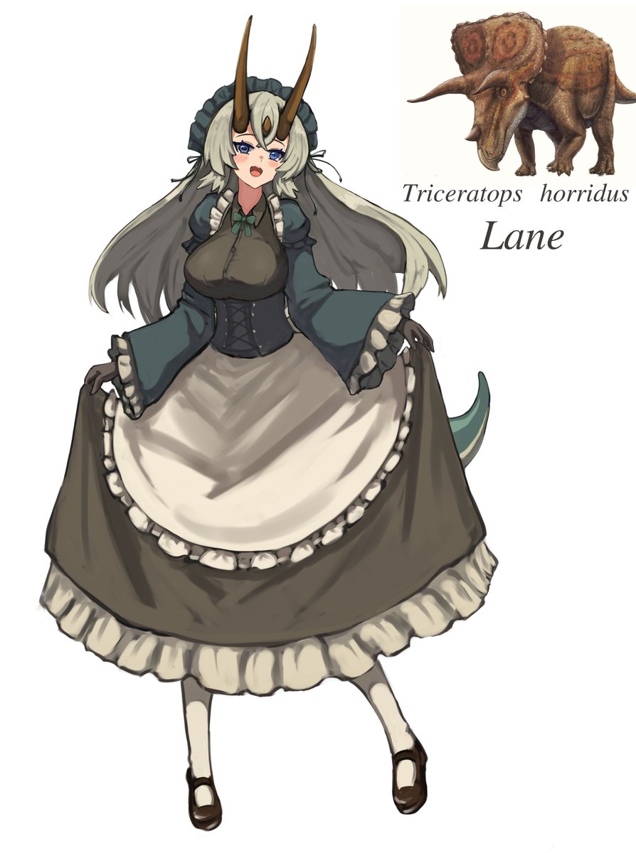 vulpesmaru's tweet photo. トリケラトプスの擬人化
レインちゃん https://t.co/wsOI1SM442