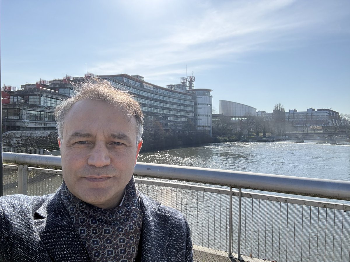 LeventisMG's tweet photo. Yarın sabah AİHM Tergek v. Türkiye başvurusu Büyük Daire duruşmasına meslektaşlarımla birlikte temsilci olarak katılıyorum.  Strazburg’dan selamlar. https://t.co/ZOfGqqT3V4