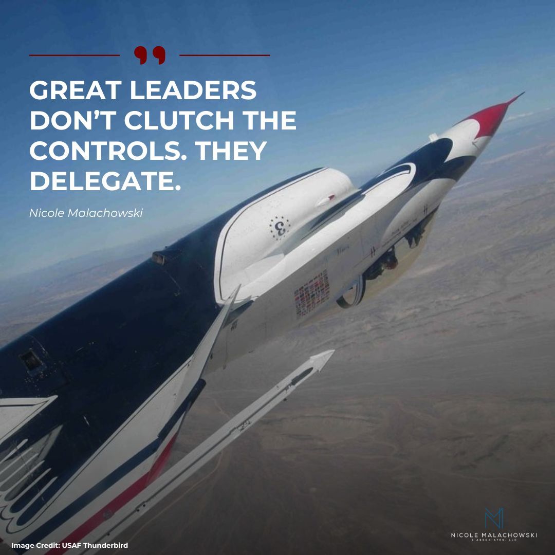 RealMalachowski's tweet photo. On the most professional flight decks, great leaders don’t clutch the controls. They delegate.

Your crew can handle the mission--trust them, give them room to fly, &amp; step in only when it’s critical.

Are you still gripping the controls when you could be trusting your crew? https://t.co/FwY6VnDKs5
