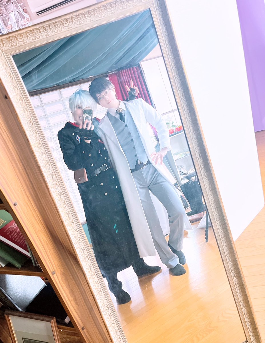 奥村撮ってきたよー！
かっこいい弟と一緒✌️
嫌そうな顔がかわいいね💕