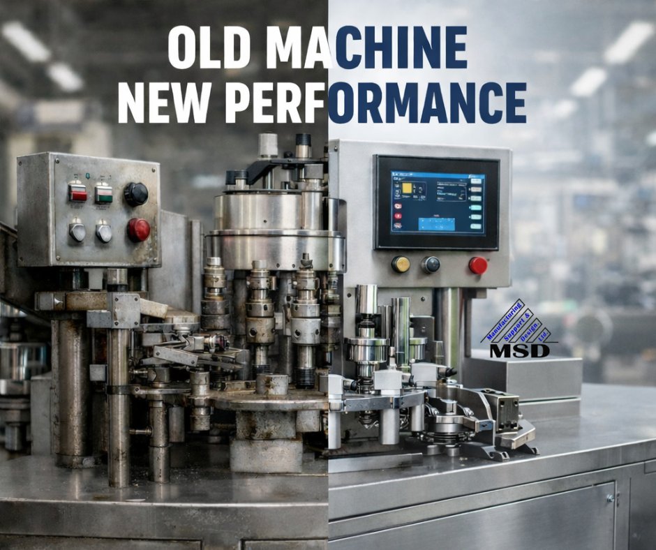 msd_ltd's tweet photo. If the frame is solid and the core mechanics are viable, a professional rebuild can:

• Extend asset life
• Improve performance
• Reduce CAPEX
• Modernise controls

Rebuilds extend asset life and protect your budget
https://t.co/9k5Nu4Lcna

#Manufacturing #TubeFilling #MSDLtd https://t.co/iXvX4sPCLY