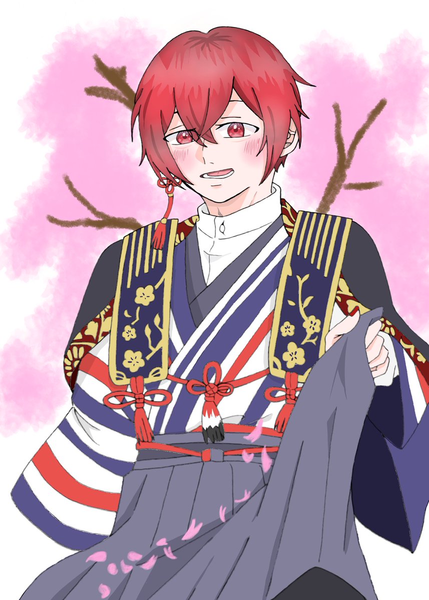 # いいねした人の絵を自分の絵柄でかく
僭越ながら、描かせてもらいました〜‼️✨🌸
楽しかったです(*>ᴗ<*)ありがとう