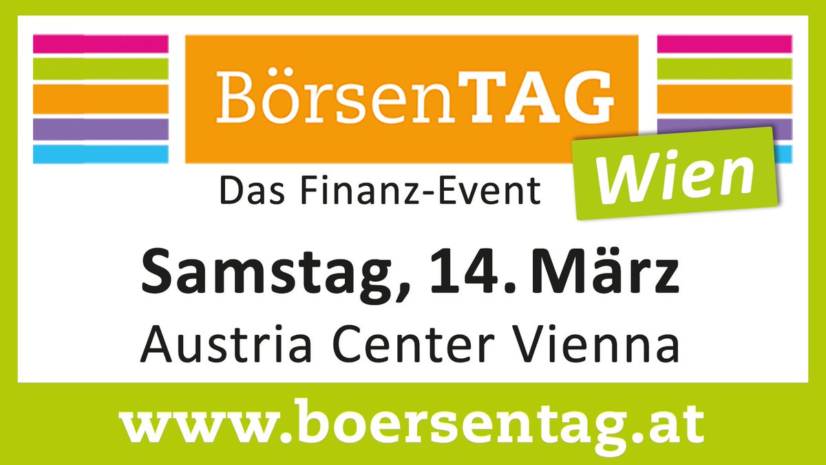 boersenwerte's tweet photo. 📍 Börsentag Wien 2026
Am 14. 3. trifft sich die Finanz-Community im Austria Center Vienna – und auch wir von der Börsenwerte IF Verlag GmbH sind vor Ort. 

Über 35 Aussteller, Top-Experten &amp; spannende Vorträge rund um Aktien, ETFs, Kryptos &amp; Co.
https://t.co/hhH0T7lCW5 https://t.co/0ro7XS8ZG6