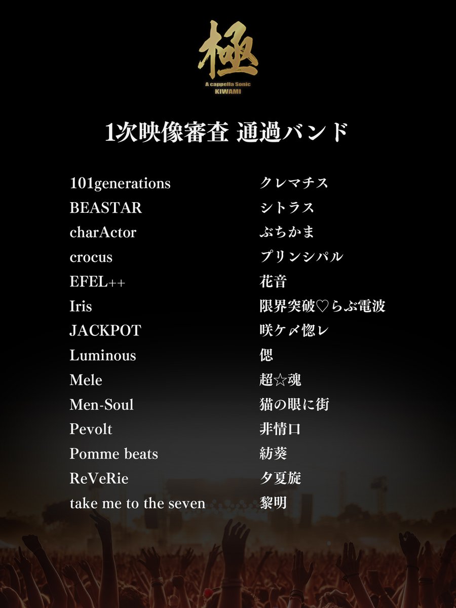 A cappella Sonic 極 -KIWAMI- 《関西アカペラフェス》 tweet media