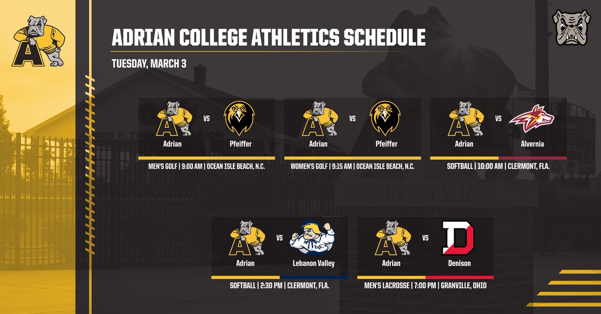 Adrian College Athletics tweet media