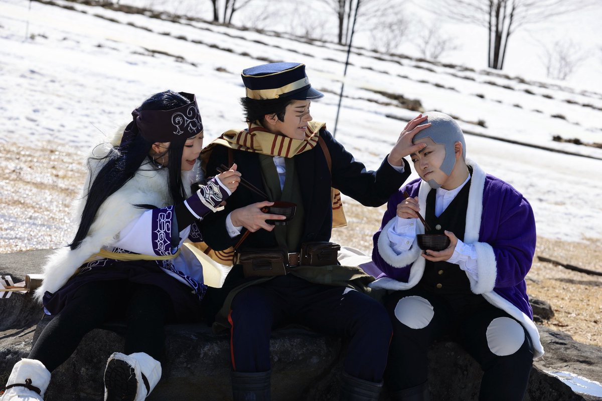 shirosuzaku's tweet photo. 【ゴールデンカムイ cos】
杉元:ルカさん
アシㇼパ:たすくさん
白石:白朱雀
Photo by 鵬さん https://t.co/raNjcZzrzv