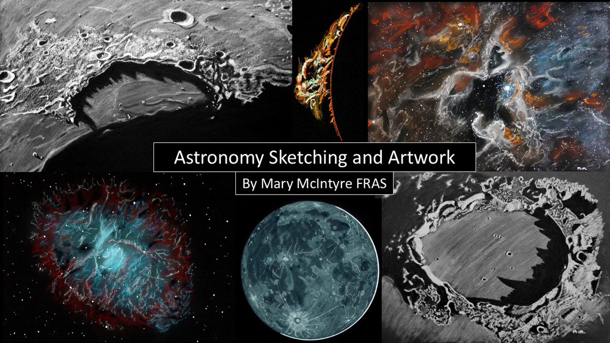 Tomorrow I'm doing my Astronomy Sketching and Art talk for Horsham Astronomy Group (I'll be on Zoom). I've completely re-written this talk from scratch because I've created a lot of new artwork since I last did it. I can't wait to share the pictures and stories of my #SpaceArt