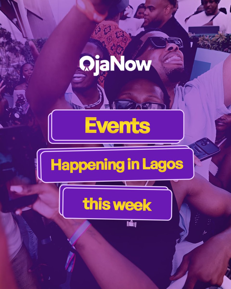 ojanowpass's tweet photo. What’s in your itinerary for the week⁉️

From art sessions to parties and curated experiences across Lagos🕺🏽

Save this so you don’t miss out.

Download the OjaNow app and access tickets instantly with OjaNow Pass.🚀🌍

#OjaNowPass #LagosEvents #WhatsHappeningInLagos https://t.co/nXuSgvK530