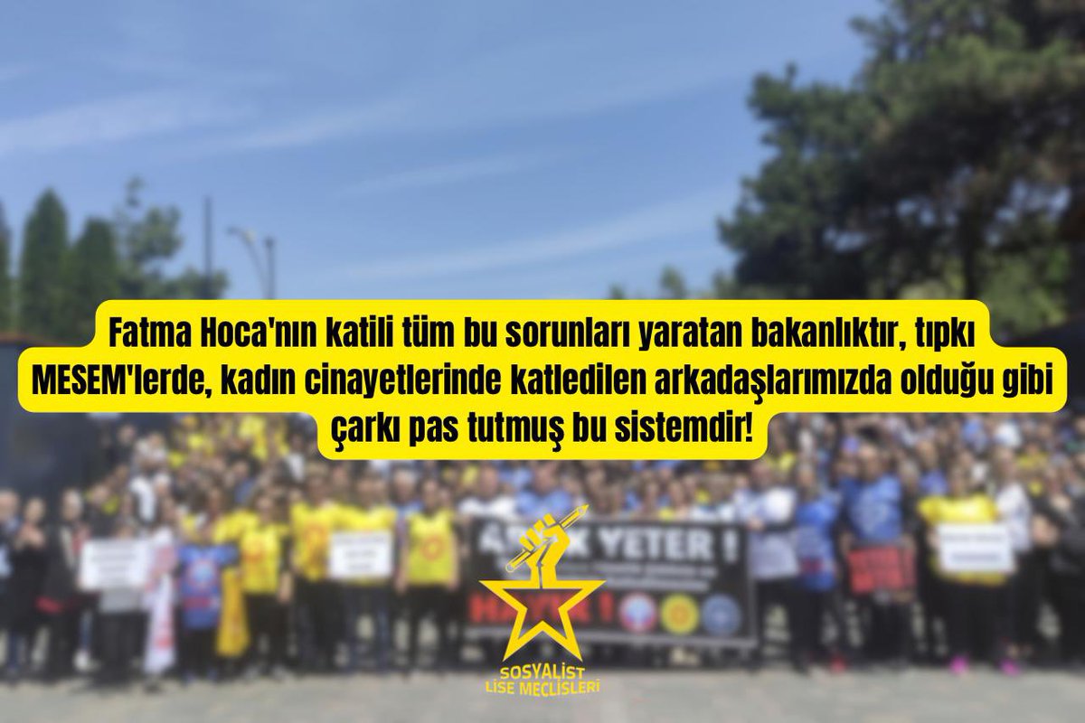SLMeclisleri's tweet photo. Fatma Hoca bıçaklanırken, öğretmenler ailelerden tehditler alırken, yaşam hakları korunmazken Milli Eğitim Bakanlığı tüm bu sorunlara kulak tıkayarak dalga geçercesine ilahiler okutup “Ramazan Kutlamaları” adı altında belediye başkanlarına oy topladı ve topluyor. https://t.co/0qkELlamKU